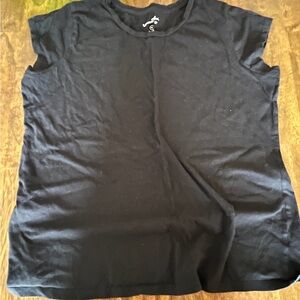 Universal Thread Gray Boxy Cap Sleeve Tee